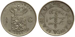 1/4 Gulden 荷兰 銀 