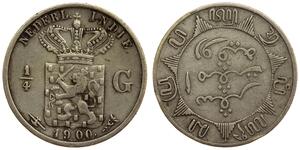 1/4 Gulden 荷兰 銀 
