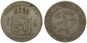 1/4 Gulden 荷兰 銀 
