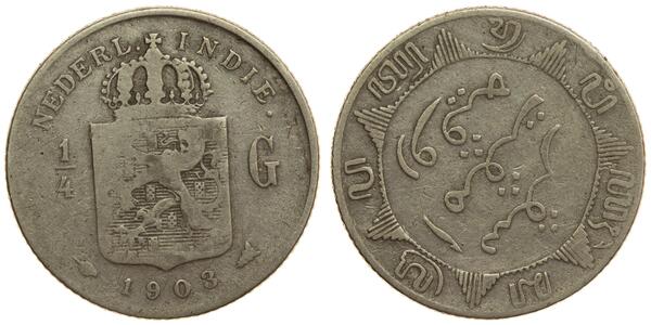 1/4 Gulden 荷兰 銀 