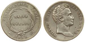 1/4 Gulden 荷兰王国 銀 
