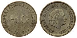 1/4 Gulden 荷属安的列斯 (1954 - 2010) 銀 朱丽安娜女王