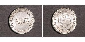 1/4 Gulden 荷属安的列斯 (1954 - 2010) 銀 朱丽安娜女王