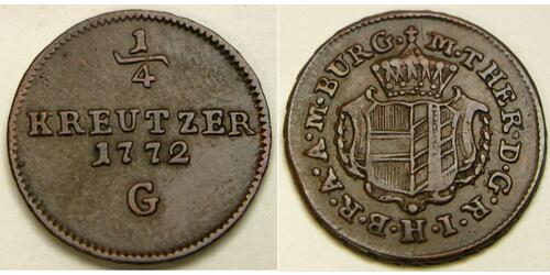 1/4 Kreuzer Austria Cobre 