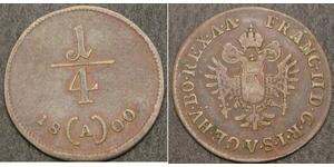 1/4 Kreuzer Austria  Copper 