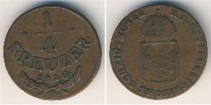 1/4 Kreuzer Austria  Copper 