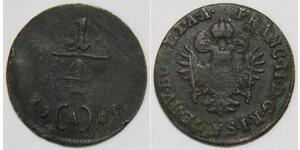 1/4 Kreuzer Austria  Copper 