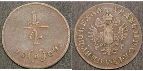 1/4 Kreuzer Austria  Copper 