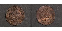 1/4 Kreuzer Duchy of Nassau (1806 - 1866) / States of Germany Copper 