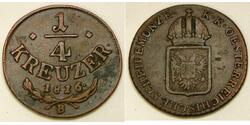 1/4 Kreuzer Österreich Kupfer 
