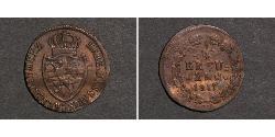 1/4 Kreuzer Stati federali della Germania / Nassau (stato) (1806 - 1866) Rame 