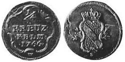 1/4 Kreuzer Margrave of Baden-Durlach (1535 - 1771) 銅 
