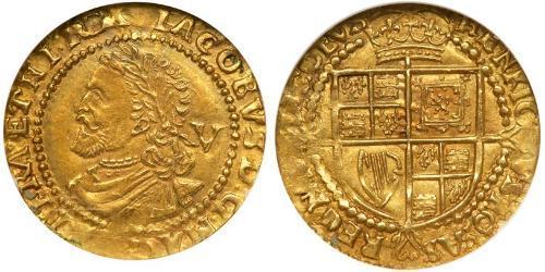 1/4 Laurel 英格兰王国 金 詹姆斯六世及一世 (1566-1625)