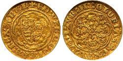 1/4 Noble Kingdom of England (927-1649,1660-1707) Gold Edward III (1312-1377)