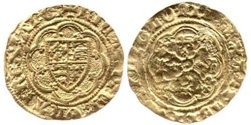 1/4 Noble Kingdom of England (927-1649,1660-1707) Gold Richard II (1367-1400)