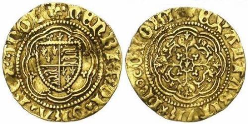 1/4 Noble Kingdom of England (927-1649,1660-1707) Gold Henry VI (1421-1471)