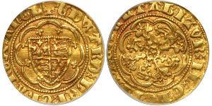 1/4 Noble Königreich England (927-1649,1660-1707) Gold Eduard III (1312-1377)