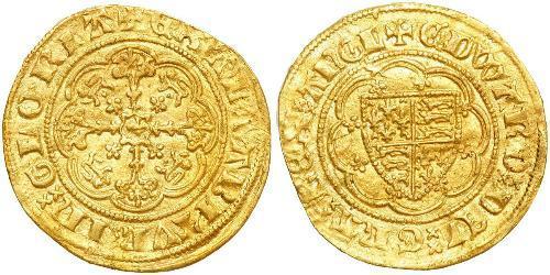 1/4 Noble Königreich England (927-1649,1660-1707) Gold Eduard III (1312-1377)