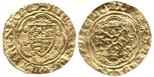 1/4 Noble Королевство Англия (927-1649,1660-1707) Золото Ричард II (1367-1400)
