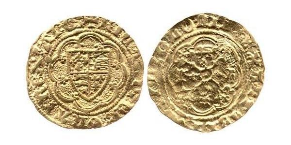 1/4 Noble Королевство Англия (927-1649,1660-1707) Золото Ричард II (1367-1400)