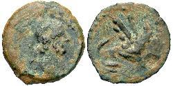 1/4 Obol Imperio romano (27BC-395) Bronce Antonino Pío  (86-161)