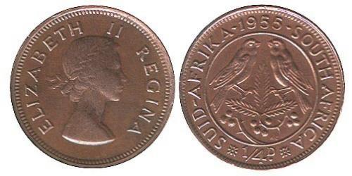 1/4 Penny Sudáfrica Bronce Isabel II (1926-2022)