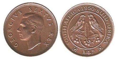 1/4 Penny Afrique du Sud Bronze 