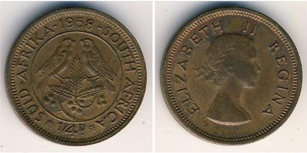 1/4 Penny South Africa Bronze Elizabeth II (1926-2022)