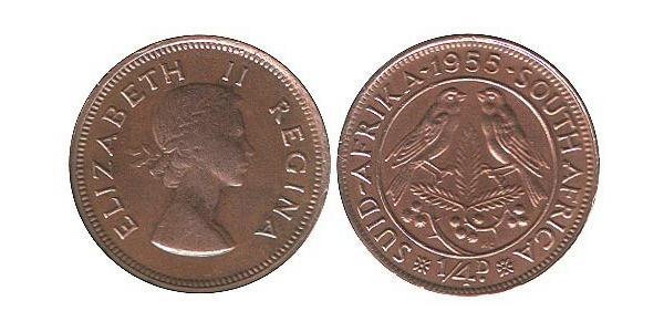 1/4 Penny South Africa 青铜 伊丽莎白二世 (1926-2022)