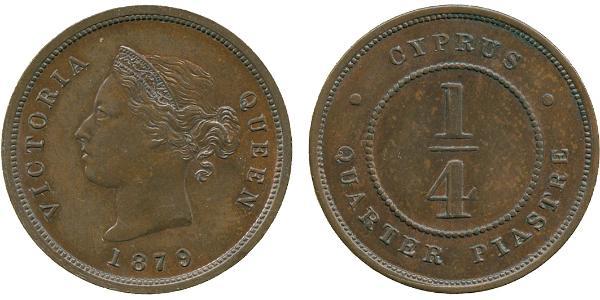 1/4 Piastre British Cyprus (1878 - 1960)  Vittoria (1819 - 1901)