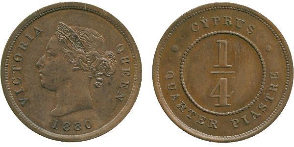 1/4 Piastre British Cyprus (1914–1960)  维多利亚 (英国君主)