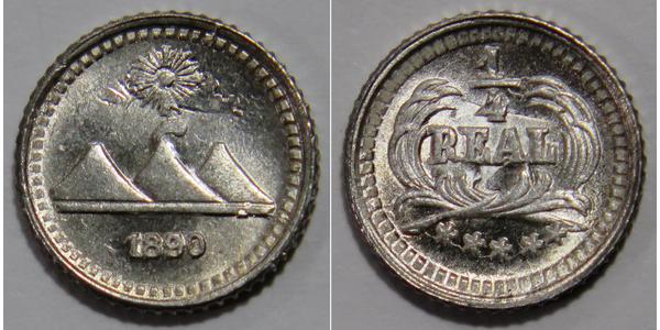 1/4 Real Guatemala Argent 