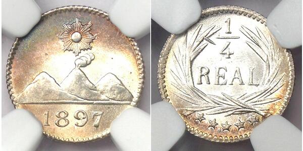 1/4 Real Guatemala Argento 