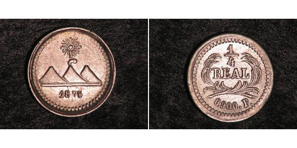 1/4 Real Guatemala Plata 