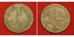 1/4 Real Second Federal Republic of Mexico (1846 - 1863) Rame 