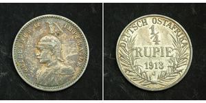 1/4 Rupee Afrique orientale allemande (1885-1919) Argent 