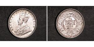 1/4 Rupee Raj britannique (1858-1947) Argent George V (1865-1936)