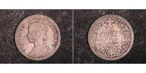 1/4 Rupee Raj britannique (1858-1947) Argent Victoria (1819 - 1901)