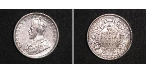 1/4 Rupee Raj britannique (1858-1947) Argent George V (1865-1936)