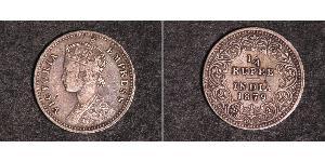 1/4 Rupee Raj britannique (1858-1947) Argent Victoria (1819 - 1901)