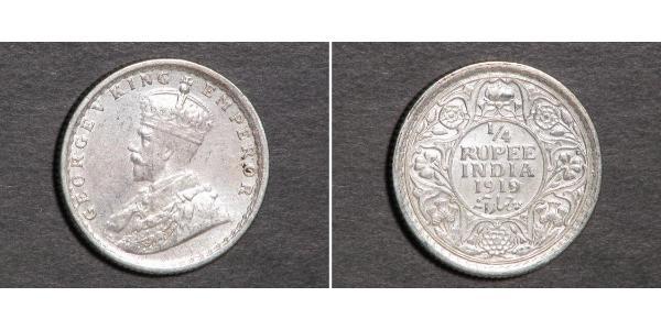 1/4 Rupee Raj britannique (1858-1947) Argent George V (1865-1936)