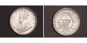 1/4 Rupee Raj Britannico (1858-1947) Argento Giorgio V (1865-1936)