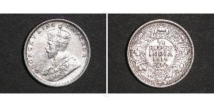 1/4 Rupee Raj Britannico (1858-1947) Argento Giorgio V (1865-1936)