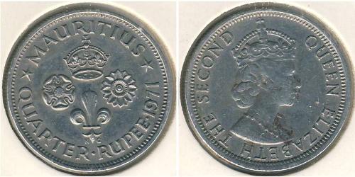 1/4 Rupee Mauritius Copper/Nickel 