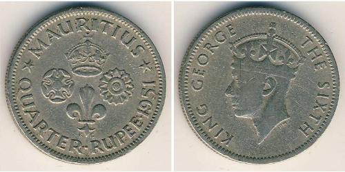 1/4 Rupee Mauritius Copper/Nickel 