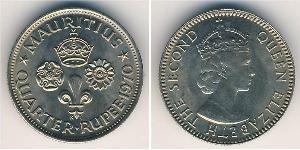 1/4 Rupee Mauritius Kupfer/Nickel 