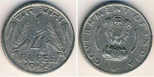 1/4 Rupee India (1950 - ) Nichel 