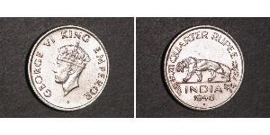 1/4 Rupee Raj Britannico (1858-1947) Nichel 