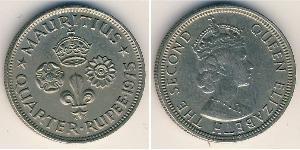 1/4 Rupee Mauricio Níquel/Cobre 