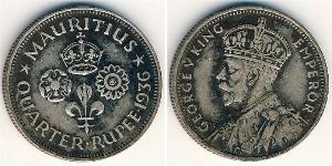 1/4 Rupee Mauricio Plata 